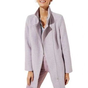 LOFT Purple Herringbone Coat